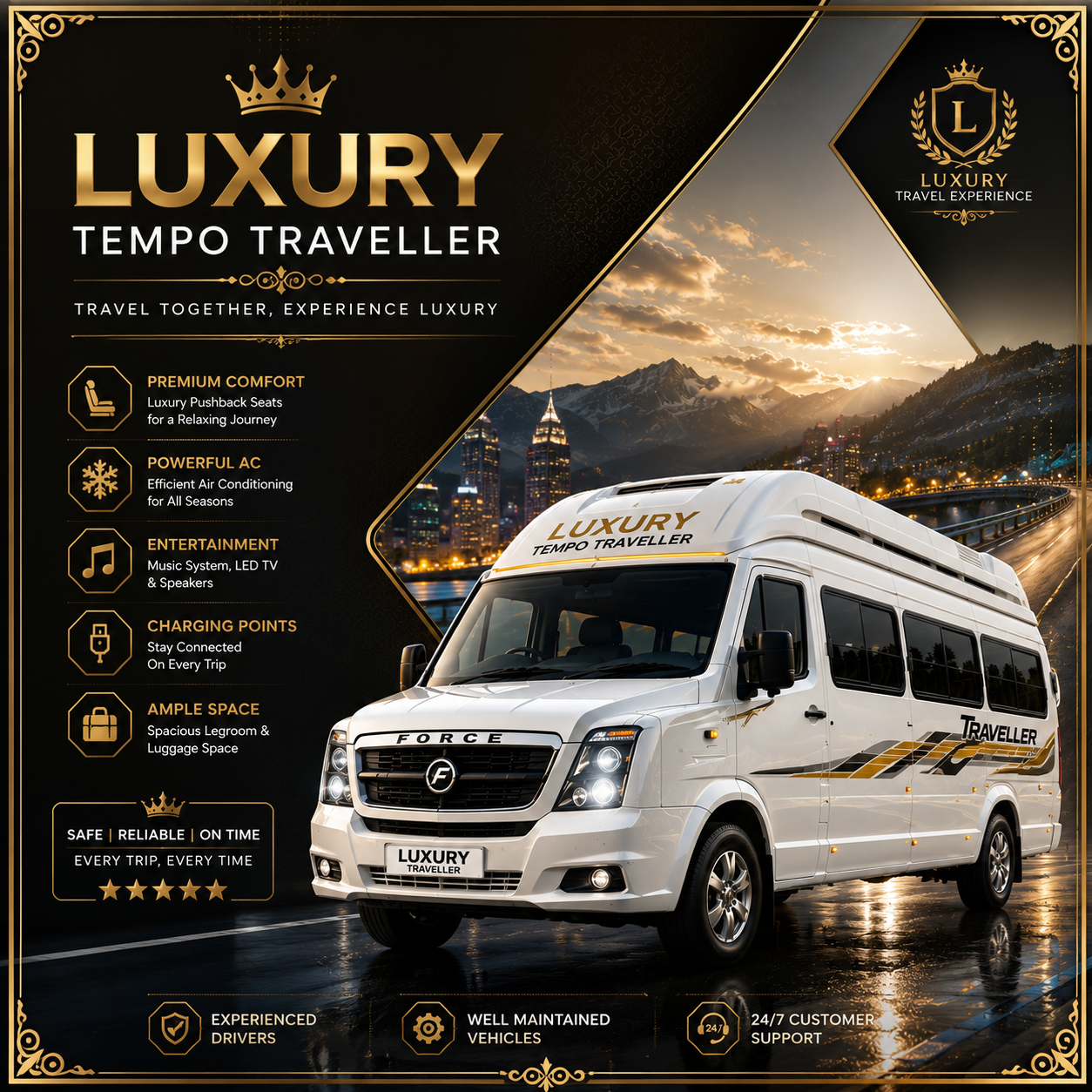 Luxury Tempo Traveller